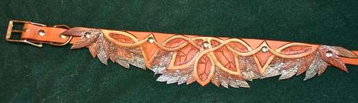 Handgefertigtes  Halsband für grosse Hunde bis sehr grosse Hunde. Unikat aus bestem US-Leder-Beitrag-Bild