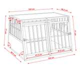 Hundetransportbox - doppel - mit schräger Rückwand-Beitrag-Bild