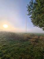 Hundeauslaufgebiet-Windkraftrad-Bild