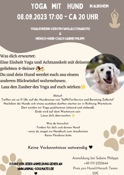 Giftköder-Yoga mit Hund-Bild