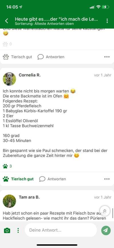 Heute gibt es.....der "ich mach die Leckerlis-Selber-Thread"-Beitrag-Bild