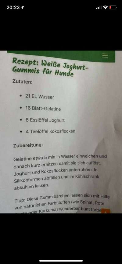 Heute gibt es.....der "ich mach die Leckerlis-Selber-Thread"-Beitrag-Bild