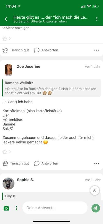 Heute gibt es.....der "ich mach die Leckerlis-Selber-Thread"-Beitrag-Bild