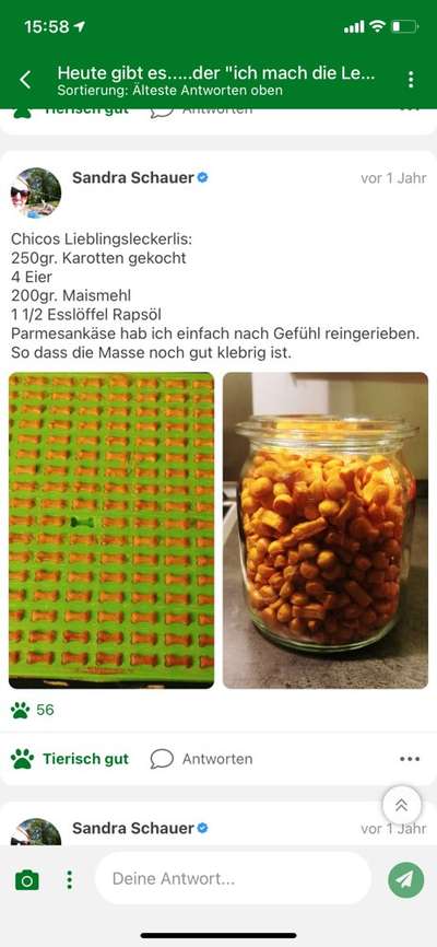 Heute gibt es.....der "ich mach die Leckerlis-Selber-Thread"-Beitrag-Bild