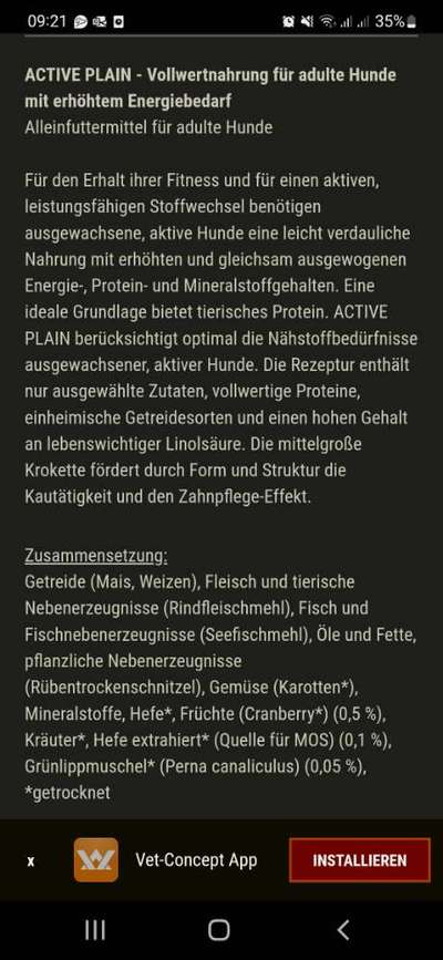 Futterempfehlung Hilfe/Rat/Tipps-Beitrag-Bild