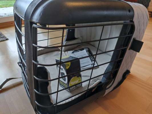 4pets Transportbox Caree cool grey mit Isofix-Beitrag-Bild