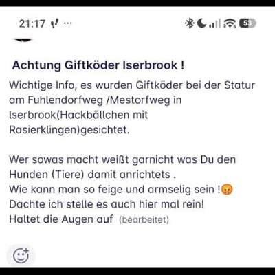 Giftköder-Giftköder in Sülldorf/Iserbrook-Bild