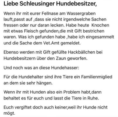 Giftköder-Gift in Leckerlies-Bild
