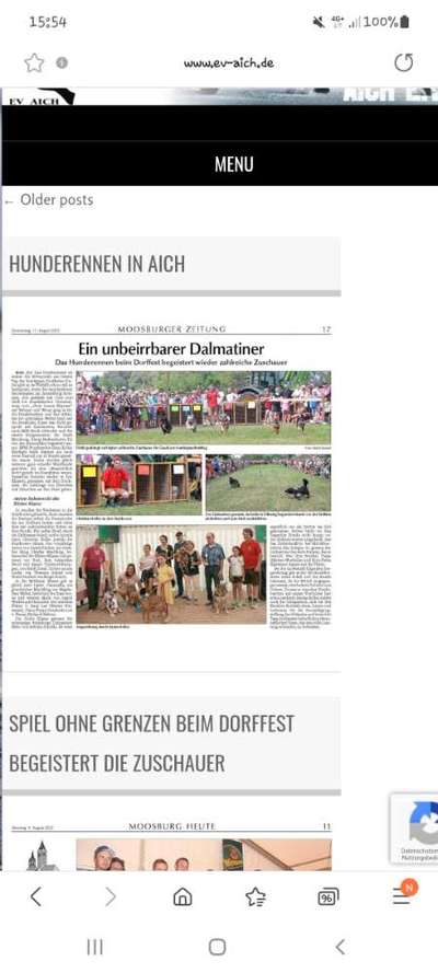 Hunderennen für jeder Mann/ Hund-Beitrag-Bild