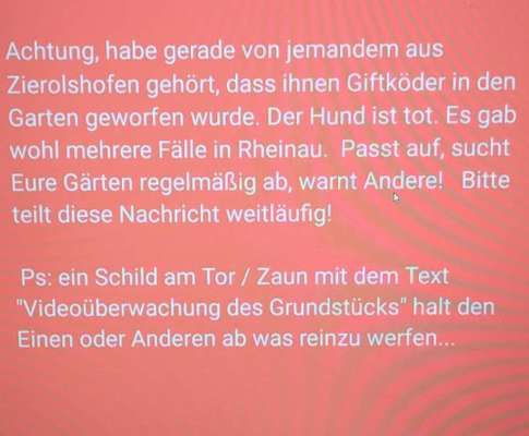 Giftköder-Mögliche Giftköder-Bild