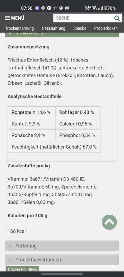 Hochwertiges / Bedarfsgerechtes Nassfutter (ohne Barfen), welches nur?-Beitrag-Bild