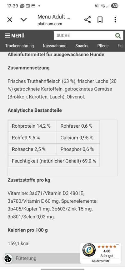 Hochwertiges / Bedarfsgerechtes Nassfutter (ohne Barfen), welches nur?-Beitrag-Bild