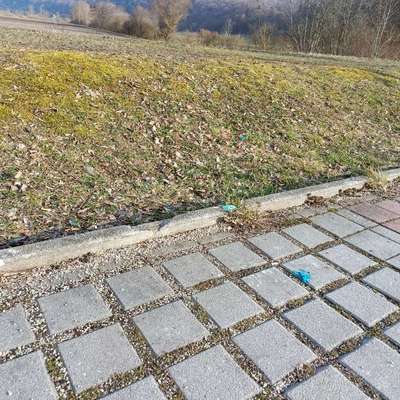 Giftköder-Komische blaue Substanz-Bild