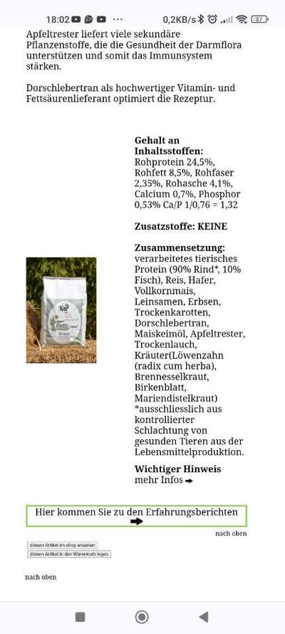 Hochwertiges / Bedarfsgerechtes Nassfutter (ohne Barfen), welches nur?-Beitrag-Bild