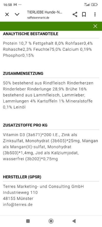 Hochwertiges / Bedarfsgerechtes Nassfutter (ohne Barfen), welches nur?-Beitrag-Bild