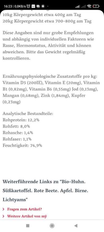 Hochwertiges / Bedarfsgerechtes Nassfutter (ohne Barfen), welches nur?-Beitrag-Bild