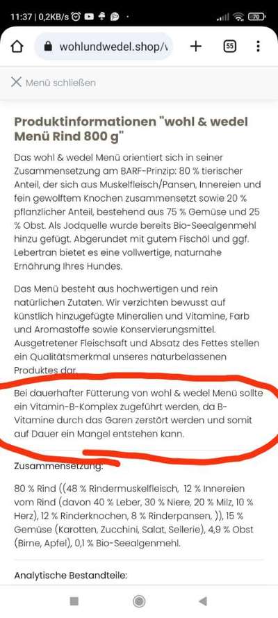 Hochwertiges / Bedarfsgerechtes Nassfutter (ohne Barfen), welches nur?-Beitrag-Bild