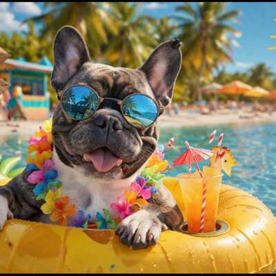 aktuelles Foto Gruppe Französische Bulldogge