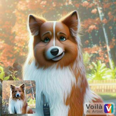 Fotochallenge 124 - Dein Comic-Hund-Beitrag-Bild