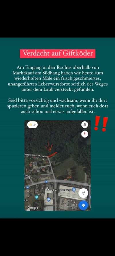 Giftköder-Verdacht auf Giftköder-Bild