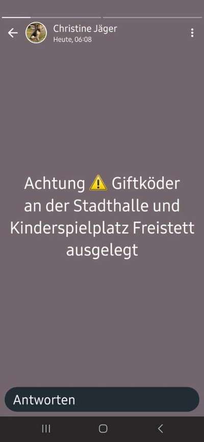 Giftköder-Ausgelegte Giftköder-Bild