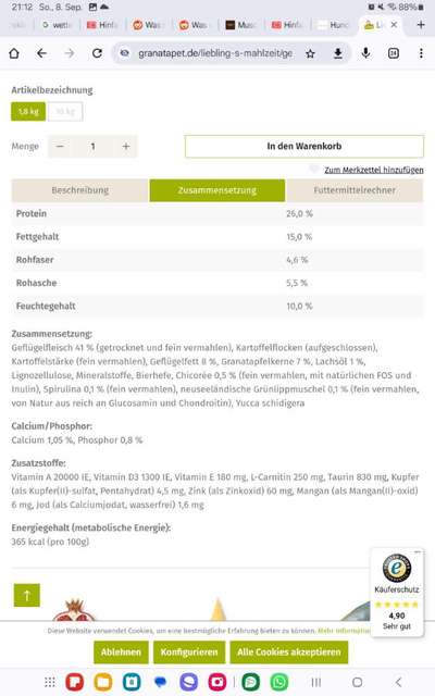 Gutes Trockenfutter mit hohem Fleischanteil-Beitrag-Bild