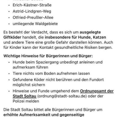 Giftköder-Mehrere Giftköder verteilt-Bild