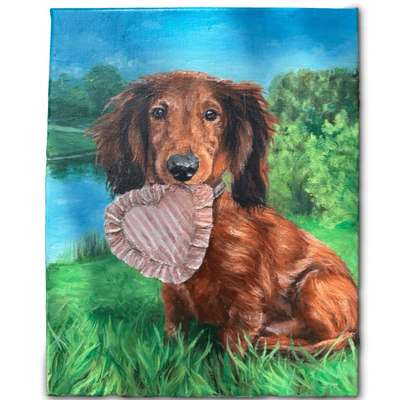 %{de_profession_title}-24x30 cm Individuelles Haustierporträt-Bild