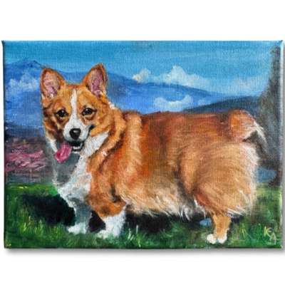 %{de_profession_title}-15x20 cm Individuelles Haustierporträt-Bild