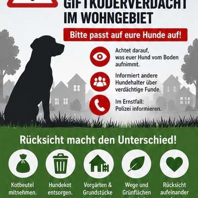 Giftköder-Verdacht auf Giftköder im Wohngebiet-Bild