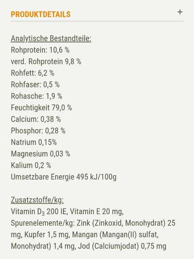 Nassfutter von Vet Concept zu verkaufen-Beitrag-Bild