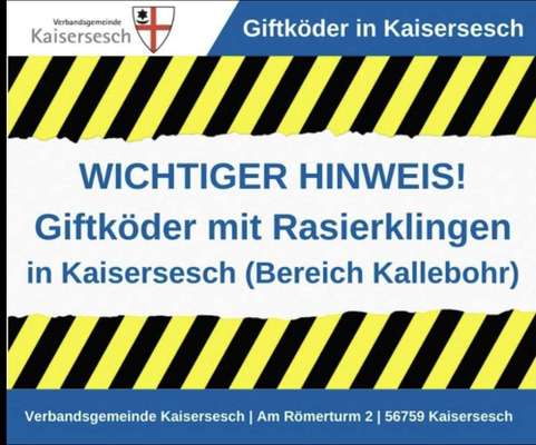 Giftköder-Giftköder!! Rasierklingen in Leberwurst-Bild