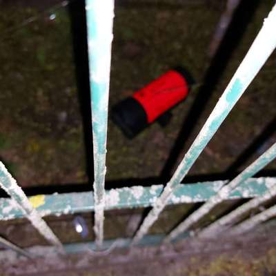 Giftköder-Rattenbekämpfung direkt am Zaun-Bild