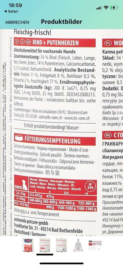 Hochwertiges / Bedarfsgerechtes Nassfutter (ohne Barfen), welches nur?-Beitrag-Bild