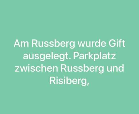 Giftköder-Achtung Gift!-Bild