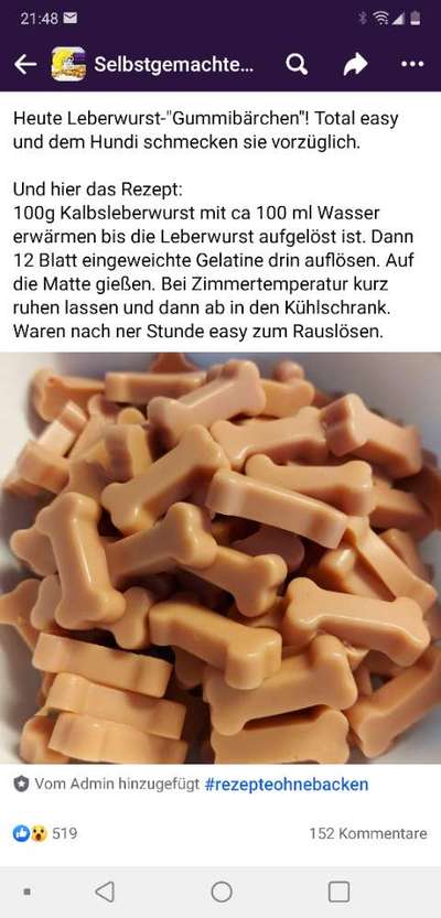 Heute gibt es.....der "ich mach die Leckerlis-Selber-Thread"-Beitrag-Bild