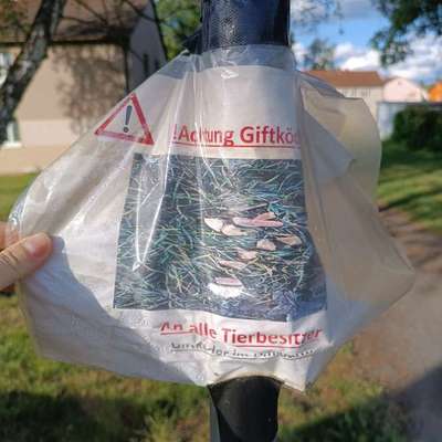 Giftköder-Achtung Giftköder-Bild
