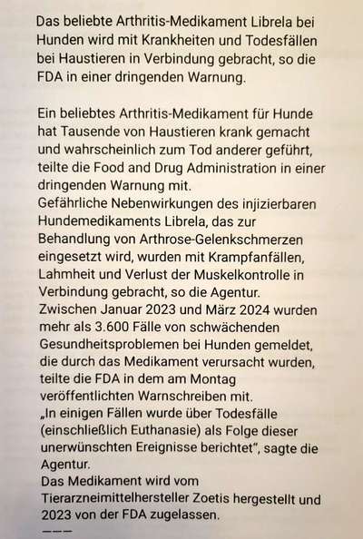 Arthrose, Librela - Injektionen-Beitrag-Bild