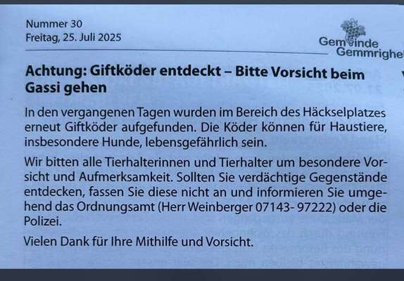 Giftköder-Giftköder Häckselplatz-Bild