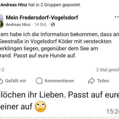 Giftköder-Giftköder am Krummen See-Bild