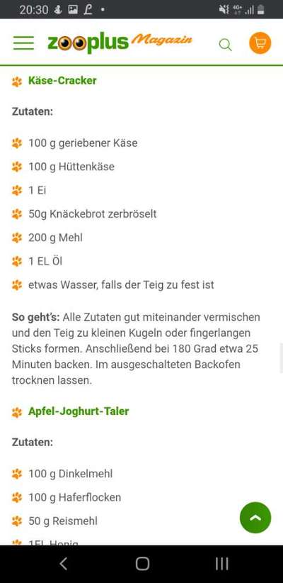 Heute gibt es.....der "ich mach die Leckerlis-Selber-Thread"-Beitrag-Bild