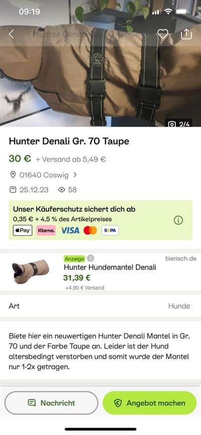 Regenmantel Rückenlänge 70/80 cm gesucht-Beitrag-Bild