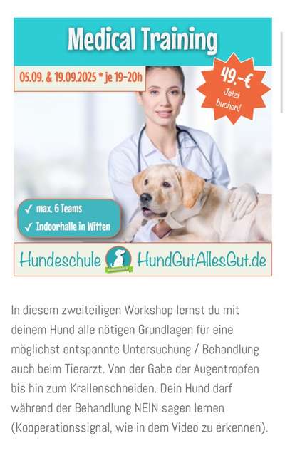 Giftköder-Workshop: Medical Training-Bild