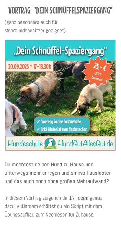 Giftköder-Vortrag: Dein Schnüffelspaziergang-Bild