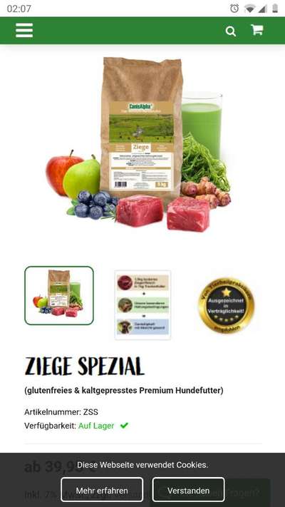 Monoprotein Trockenfutter Ziege gesucht-Beitrag-Bild