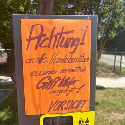 Giftköder-Achtung!! Giftköder-Bild