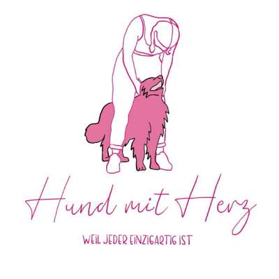 Hundeschulen-Hund mit Herz-Bild