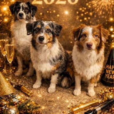 aktuelles Foto Gruppe Australian Shepherd