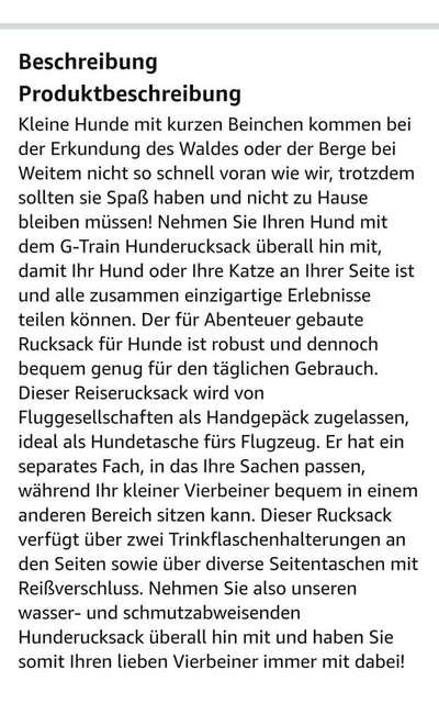 Rucksack für (kleine) Hunde-Beitrag-Bild