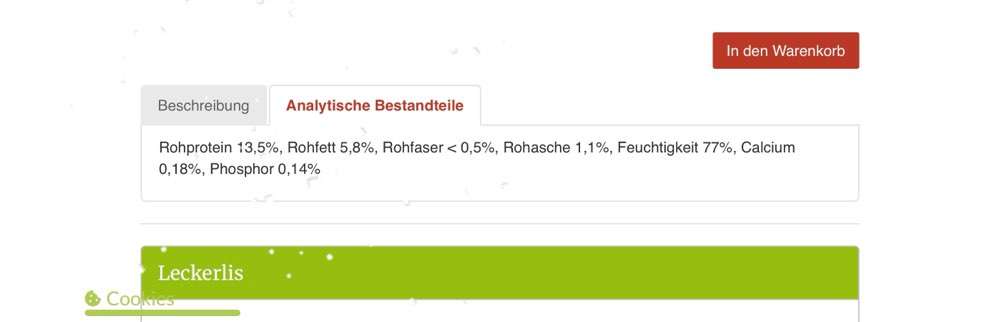 Hochwertiges / Bedarfsgerechtes Nassfutter (ohne Barfen), welches nur?-Beitrag-Bild